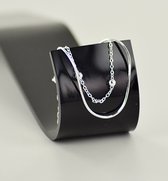 Dubbele armband bolletjes - 925 zilver