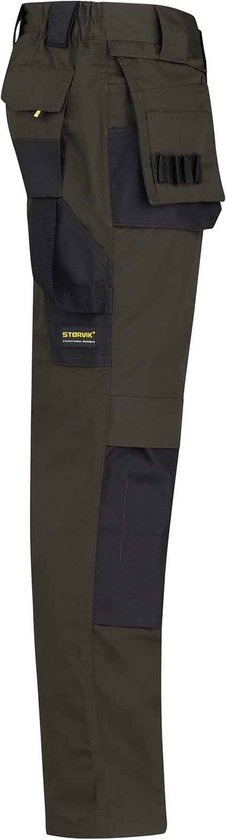 Pantalon de travail STØRVIK Homme Vert olive - Taille L - DAVID