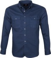Suitable - Pascal Overshirt Donkerblauw - Maat XL - Modern-fit