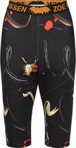 zoe karssen - dames -  nina paint print bikershort -  donkere verfafdruk - m