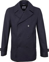 Suitable - Prestige Coat Nathan Wol Blend Donkerblauw - Maat 52 - Modern-fit