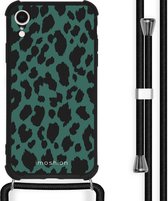 iMoshion Design hoesje met koord voor de iPhone Xr - Luipaard - Groen / Zwart