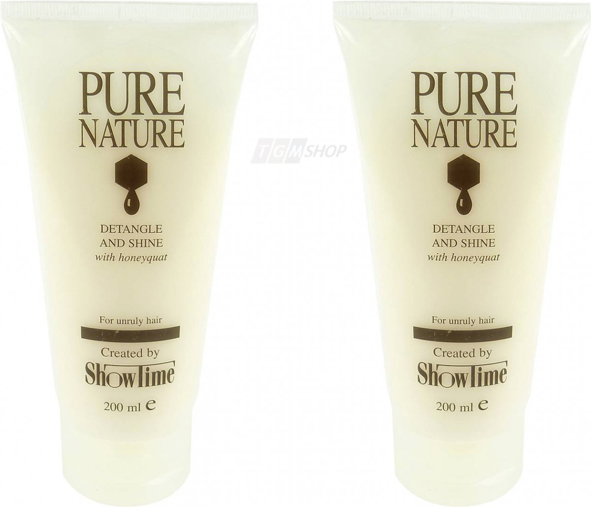 Showtime Pure Nature Detangle and Shine Haarconditioner honing 2 x 200ml