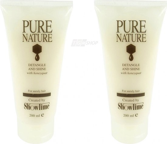 Showtime Pure Nature Detangle and Shine Haarconditioner honing 2 x 200ml