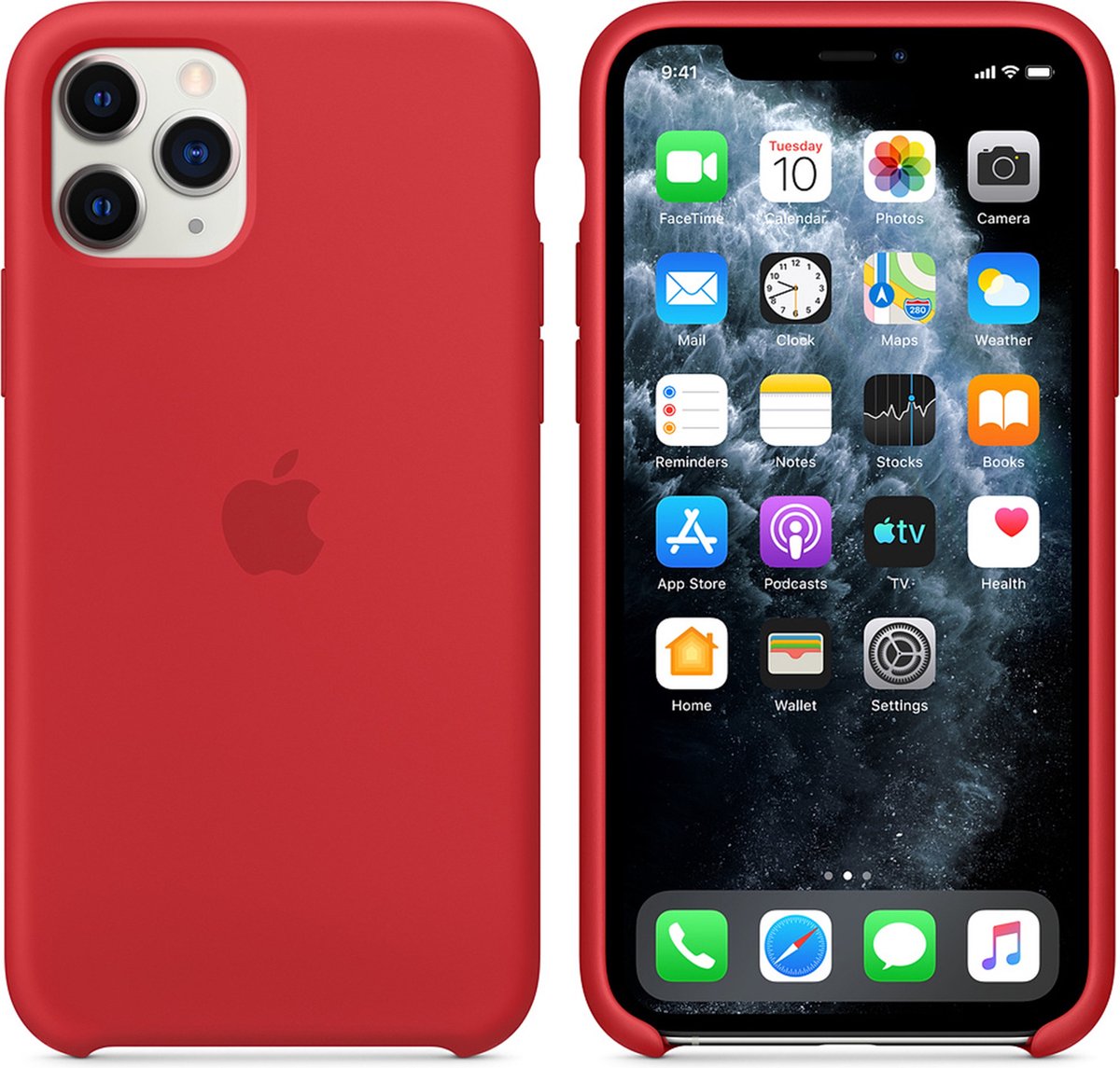 Apple - Siliconen Hoesje - iPhone 11 Pro - Rood