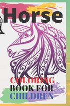 Horse coloring book for children