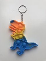 Pop It - Sleutelhanger - Dinosaurus - Mini Pop It - Tegen Stress