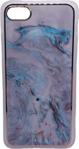 iPhone 7/8/SE 2020 marmer design hoesje - 4 verschillende kleuren - Wit/Goud - Paars - Groen - Blauw - Design - Patroon - Telehoesje - Goedkoop - Stevig - Leuk - Marble phone case - Phone case
