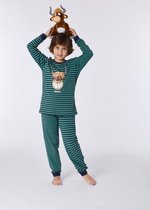 Woody pyjama jongens - highland koe - streep - 212-1-PLD-Z/960 - maat 140