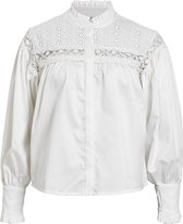 Object Blouse Objlill L/s Top 118 .c 23037217 White Dames Maat - W36