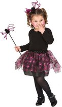 Witbaard Heksenset Spin Meisjes Polyester Zwart/roze 3-delig