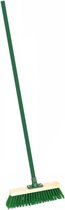 Bezem 30cm inclusief steel 120cm groen