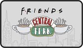 Paillasson Friends Central Perk 40 X 70 Cm Caoutchouc/Polyester Grijs