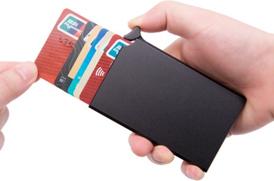 Walletstreet Pasjeshouder 7 pasjes Portemonnee, creditcardhouder Met RFID Technologie – Zwart