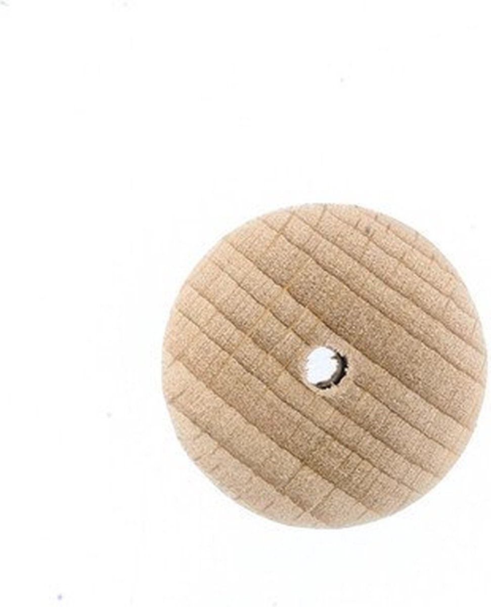0856-255 Houten kralen natuur 25 mm gat 5 mm