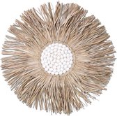 Muurhanger Raffia met Schelpen Ø 60cm