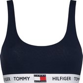 Tommy Hilfiger dames Tommy 85 bralette, katoen ongevoerd, donkerblauw -  Maat: M