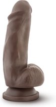 Dildo Met Zuignap 19 cm - Chocolate