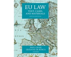 Omslag van EU Law Text Cases & Materials 6E