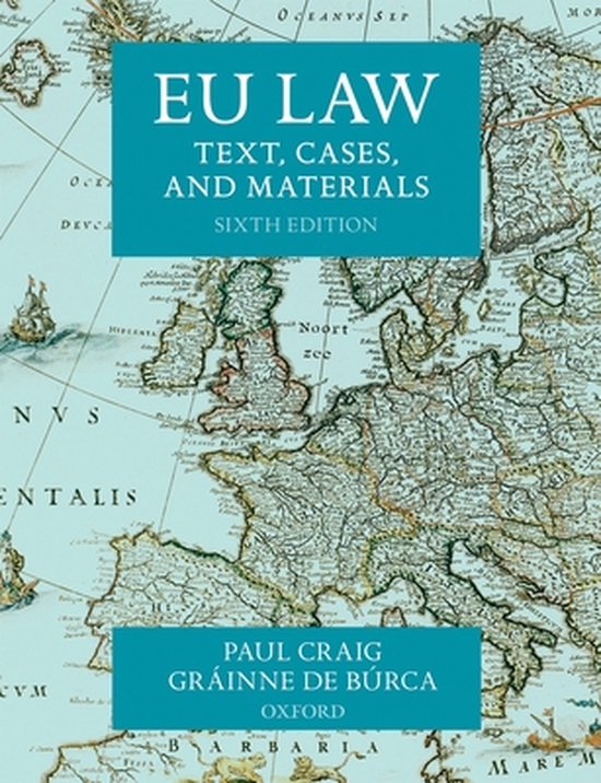 EU Law Text Cases & Materials 6E