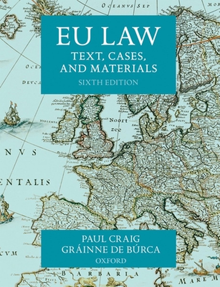 Omslag van EU Law Text Cases & Materials 6E