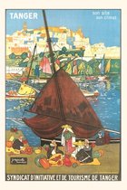 Pocket Sized - Found Image Press Journals- Vintage Journal Tangier Travel Poster