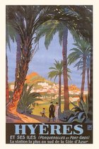 Pocket Sized - Found Image Press Journals- Vintage Journal Hyeres Travel Poster