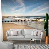 Zelfklevend fotobehang -  Rustige zee met zeebriesje  , Premium Print