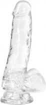 Bundle - Addiction - Crystal Addiction - Transparante Dildo - 18 cm met glijmiddel