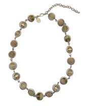 Ketting - Beige kraaltjes - Verstelbaar - 36 + 5 Centimeter - Damesdingetjes