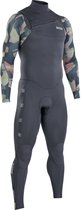 ION Heren Wetsuit Seek Core 4/3 Frontzip - Grey Camo