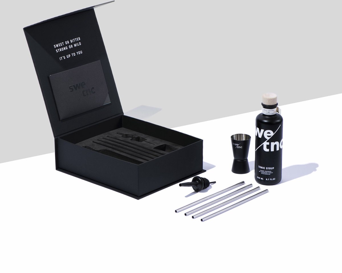 Goedkoopste Swedish Tonic - For the mixologist - Tonic syrup & Bar Essentials - Giftset