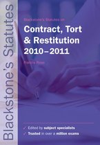 Blackstone's Statutes on Contract, Tort & Restitution 2010-2011