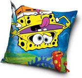 SpongeBob SquarePants Grappige Gezichts Uitdrukking Sierkussens - Kussen - 40 x 40 inclusief vulling - Kussen van Polyester - KledingDroom®