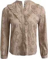 ELVIRA COLLECTIONS BLOUSE CHELSEY BRODERIE LIGHT SAND