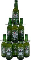 De Bier Kerstboom – Kerst voor mannen – Bierboom - Cadeautip man - 50 cm hoog - Transparant kunststof