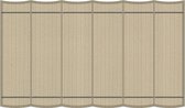 Shadow Comfort® - Harmonicadoeken incl. bevestigingsset - 400 cm x 200 cm - Neutral Sand -  Harmonica - Geschikt voor pergola - Pergola doek