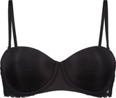 Hunkemöller Dames Lingerie Voorgevormde strapless beugel bh Angie - Zwart - maat C80