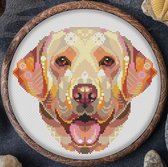 Borduurpakket MANDALA HOND - LABRADOR (786) - AWSOME PATTERNS - telpatroon om zelf te borduren