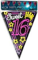 Neon Sweet 16 slinger | Feest - Verjaardag