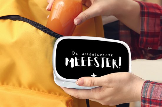 Boîte à pain Wit - Boîte à lunch - Boîte à pain - Citations - Maître - Étoile - 18x12x6 cm - Adultes - Cadeau Saint Valentin