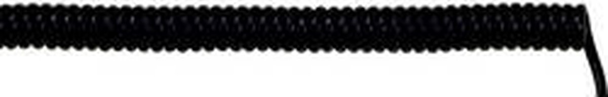 LAPP 73220250 Spiraalkabel UNITRONIC® SPIRAL 100 mm / 400 mm 4 x 0.25 mm² Zwart 5 stuk(s)