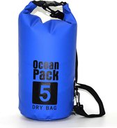 Nixnix Waterdichte Tas - Dry bag - 5L - Fel blauw - Ocean Pack - Dry Sack - Survival Outdoor Rugzak - Drybags - Boottas - Zeiltas