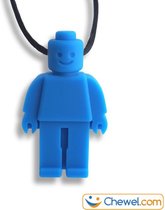 Bijtketting Lego Poppetje Kauwketting | Lego Mannetje | Blauw | Chewel ®