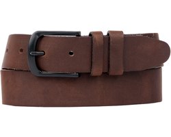 Petrol Industries Riem Heren - Broekriem - Verstelbaar - Leer - Bruin - 95 cm - L