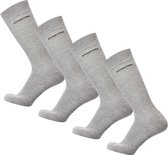 Bamboe Sokken | Anti-zweet Sokken | Naadloze Sokken | 4 Paar - Grijs | Maat: 35-38 | Merk: Bamboosa