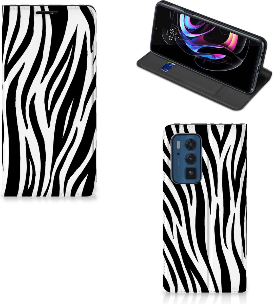 Motorola Edge 20 Pro Hoesje maken Zebra