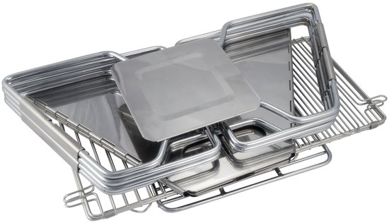 Acecamp Houtskoolbarbecue 42 X 42 X 27 Zilver van Acecamp — afbeelding 4
