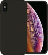 Ceezs geschikt voor Apple iPhone X hoesje siliconen / geschikt voor Apple iPhone Xs hoesje siliconen - zwart