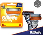 Gillette Fusion power - 8 stuks - 5 blades - scheermesjes - opzet stukjes